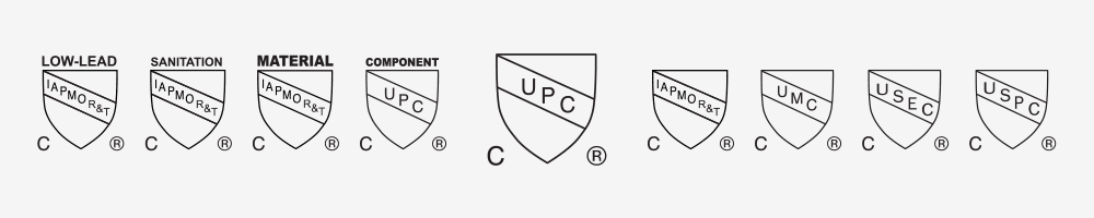 IAPMO UPC certification marks